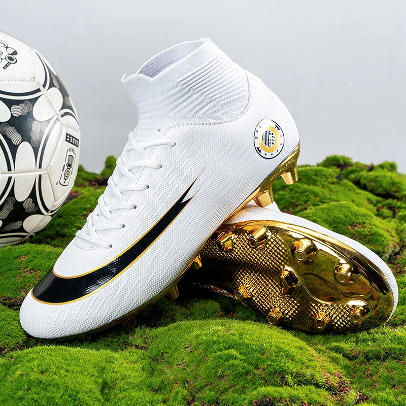 جديد الصيف أحذية كرة القدم طويلة سبايك العشب أحذية كرة القدم التدريب المنافسة منخفضة أعلى سبايك أحذية رياضية للرجال 35-45