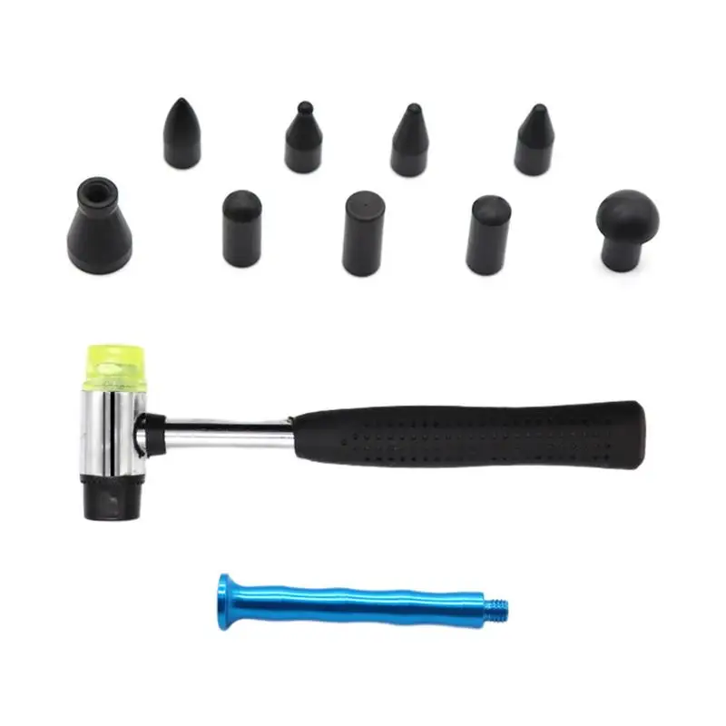 

Car Dent Repair Hammer | Professional Dent Removal Kit with 9 Replacement Knockdown Pens | Car Body Repair Tools for Automobile