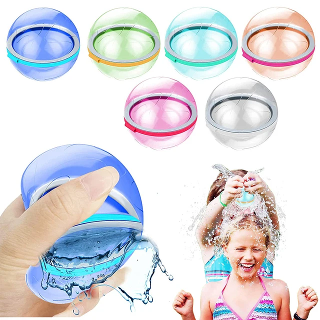Funny Water Ball Bomb Toy Reusable Water Absorbent Ball Suction Balloon Splash Balls For Kids Outdoor Garden Playing Water Toys 2