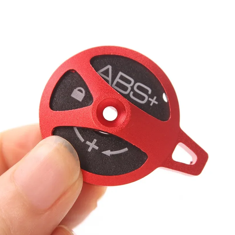 Tappo Di Bloccaggio Forcella MTB In Alluminio E ABS – Giallo, Con Vite E Molle Per Blocco Manuale