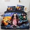 Twin Single Queen King Full Size Duvet Cover Hot Kamado Nezuko Bedding Sets Anime Demon Slayer Bedspread for Teens Girls Fashion 1