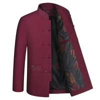Spring and Autumn New Middle-aged and Elderly Men Father Tang Jacket Chinese Style Hanfu National Wind Grandpa Coat Jacket 2