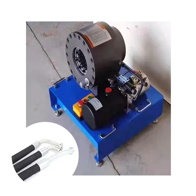

Small hydraulic steel tube shrinking machine Manual square tube round tube buckle machine hydraulic hose crimping machine