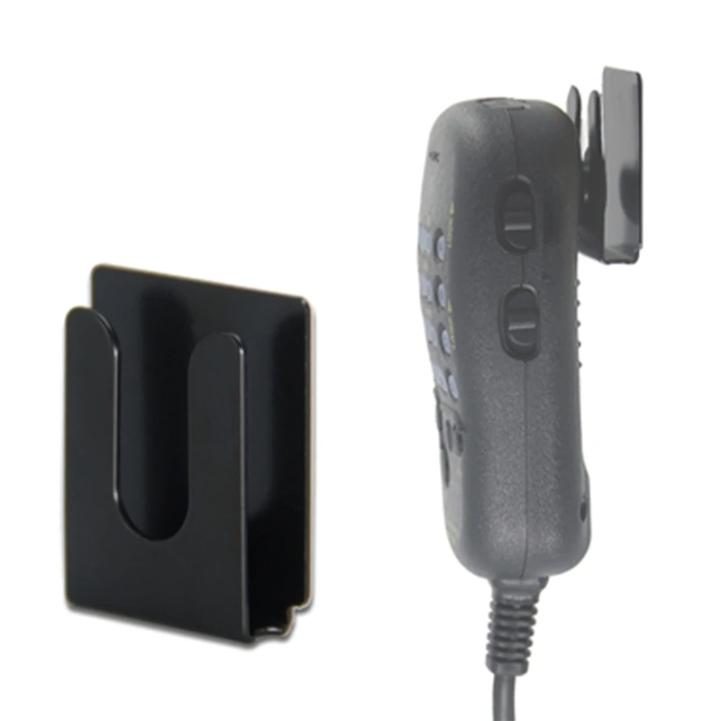 

Car Mobile Radio Hand Mic Hanger Bracket Holder Metal Hook for Walkie-Talkie