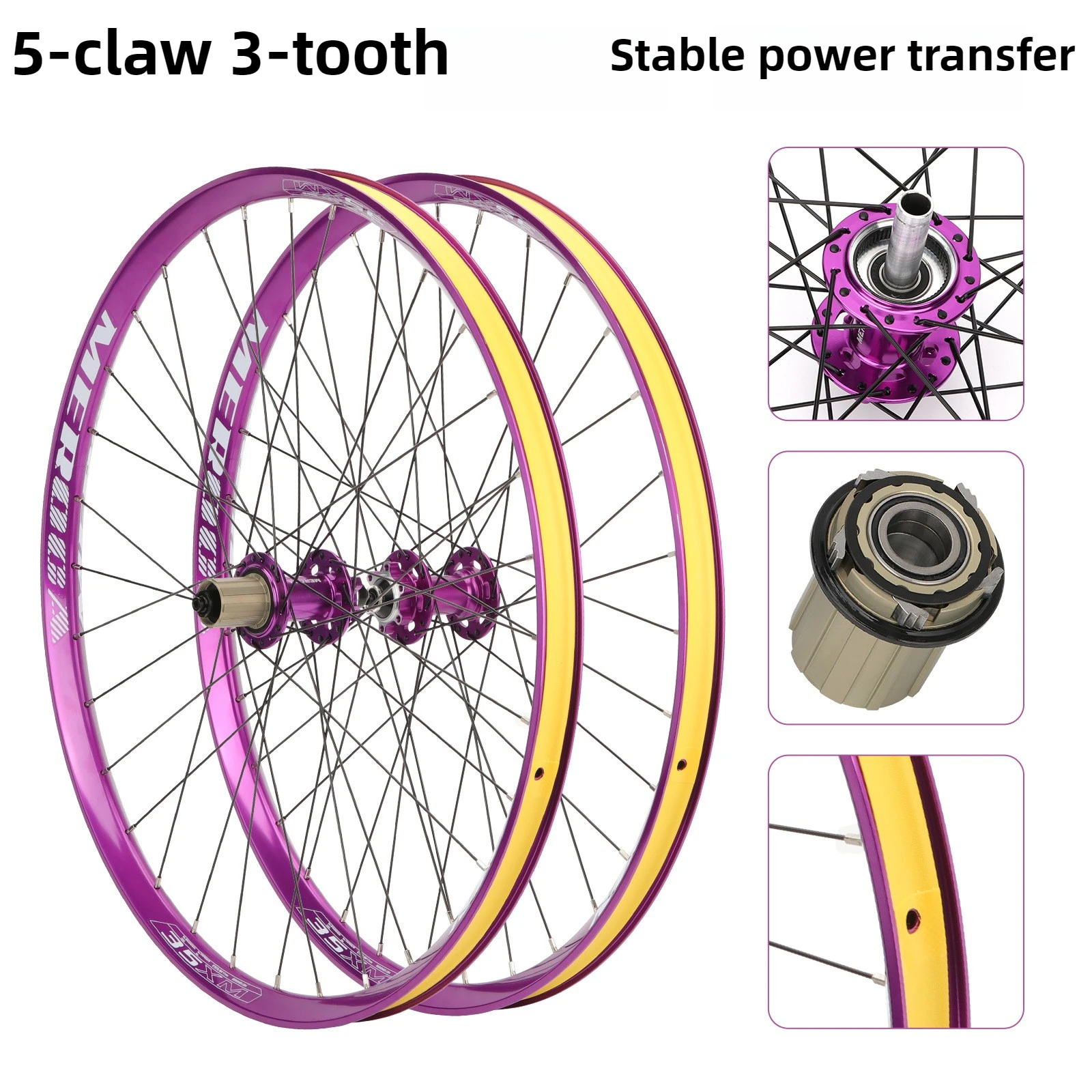 MTB Bike Wheelset 26 27.5 Inch Disc Brake Quick Release / Thru