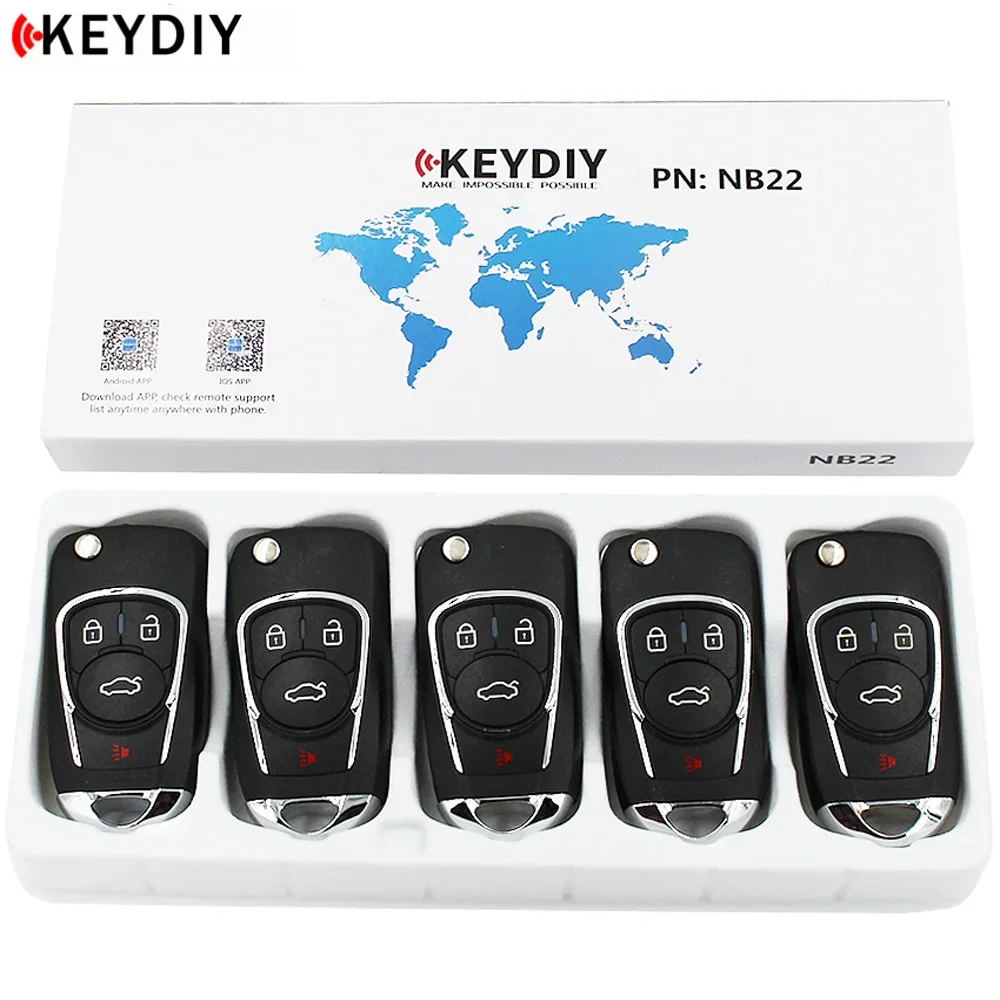 

5PCS Multi-functional Universal Remote Key for KD900+ URG200 KD-X2 NB-Series KEYDIY NB22 NB22-3 NB18NB11 NB10 NB11NB08 NB08-3+1