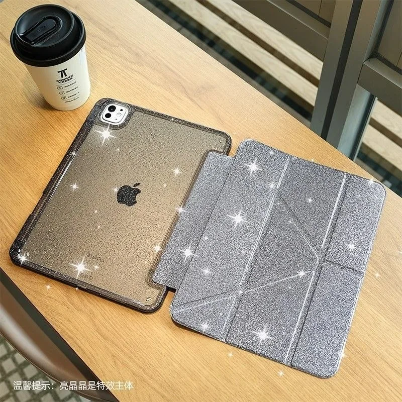 Glittering Sparkly Multi-Angle Stand Smart Cover