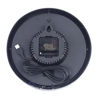 LED Indoor Outdoor Wall Clock Remote Control Luminous Wall Clock Night Lighting 12/24 Hour Display 7 Colors Backlight - Image 4