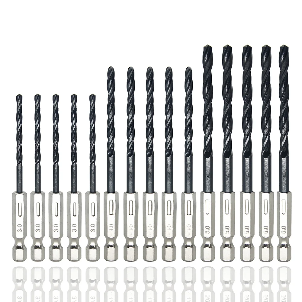 FreeShipping315PcsBlackTwistDrill345mmWoodMetalHighSpeed