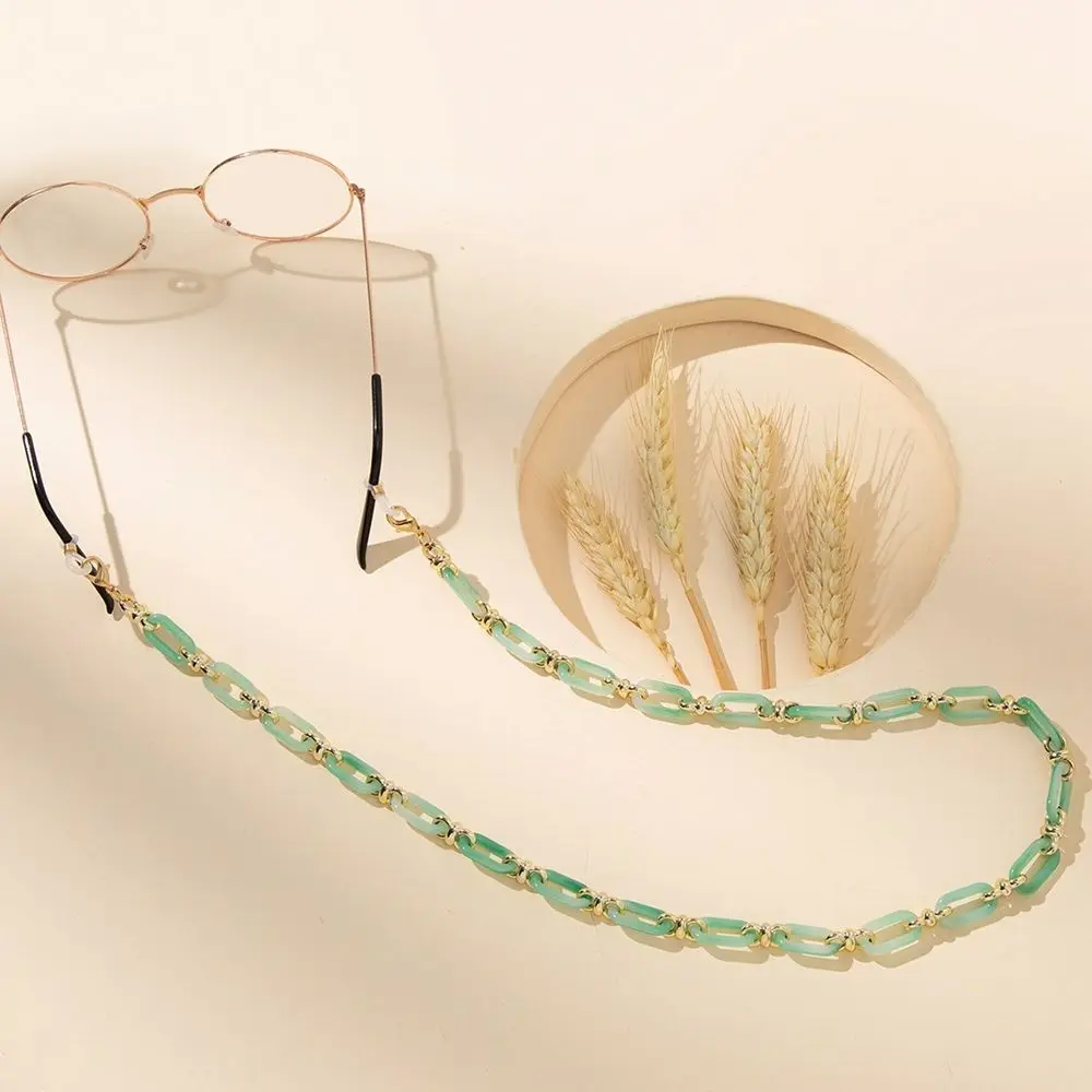 

Temperament Women Anti-lost Simple Non-slip Sunglasses Eyewear Elegant Glasses Chains Acrylic Neck Strap Mask Hanging Rope