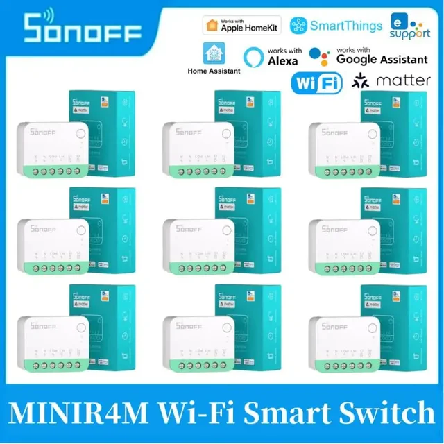 SONOFF MINI R4 Matter MINIR4M Matter รีเลย์ Sonoff Mini R4 Extreme Wifi สมาร์ทสวิทช์ Matter กับ Alexa Google Home Homekit 1