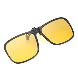 Polarized Flip - Up Clip - On Photochromic Sunglasses with UV400 Anti - Glare Lenses (Night Vision)