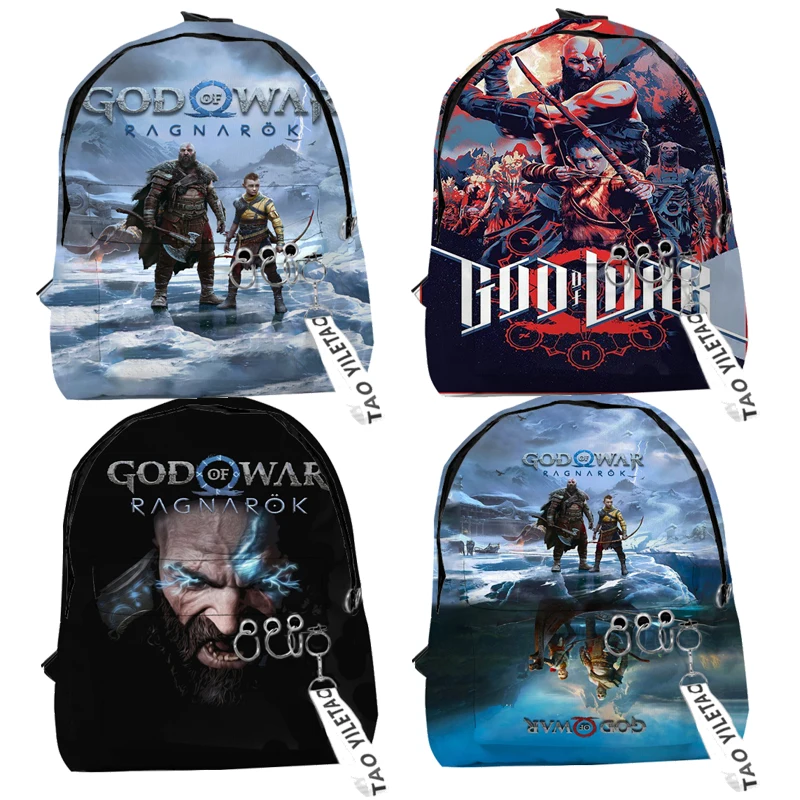 God Of War Ragnarok Kratos Zaini Atreus Bambini Cartoon Bag Laptop School Bookbag Per Ragazza Adolescente Per Zaino Studente