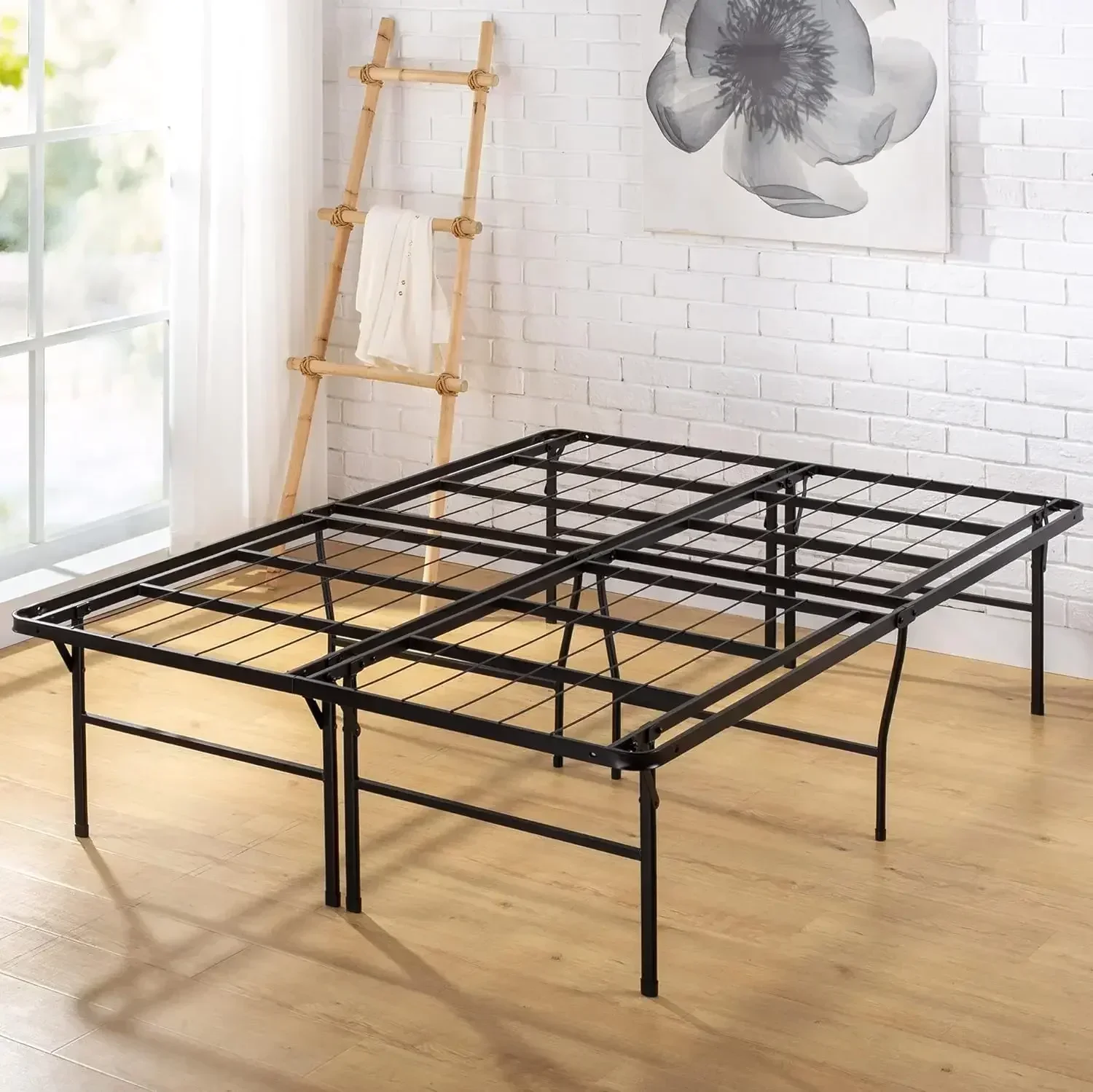 Queen Size Heavy Duty Mattress Foundation / 18 Inch Metal Platform Bed Frame, No Box Spring Needed, Sturdy Steel Frame 2