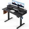 Electric Standing Desk with 2 Drawers, C-Clamp Mount Compatible, Height Adjustable Computer Desk 1