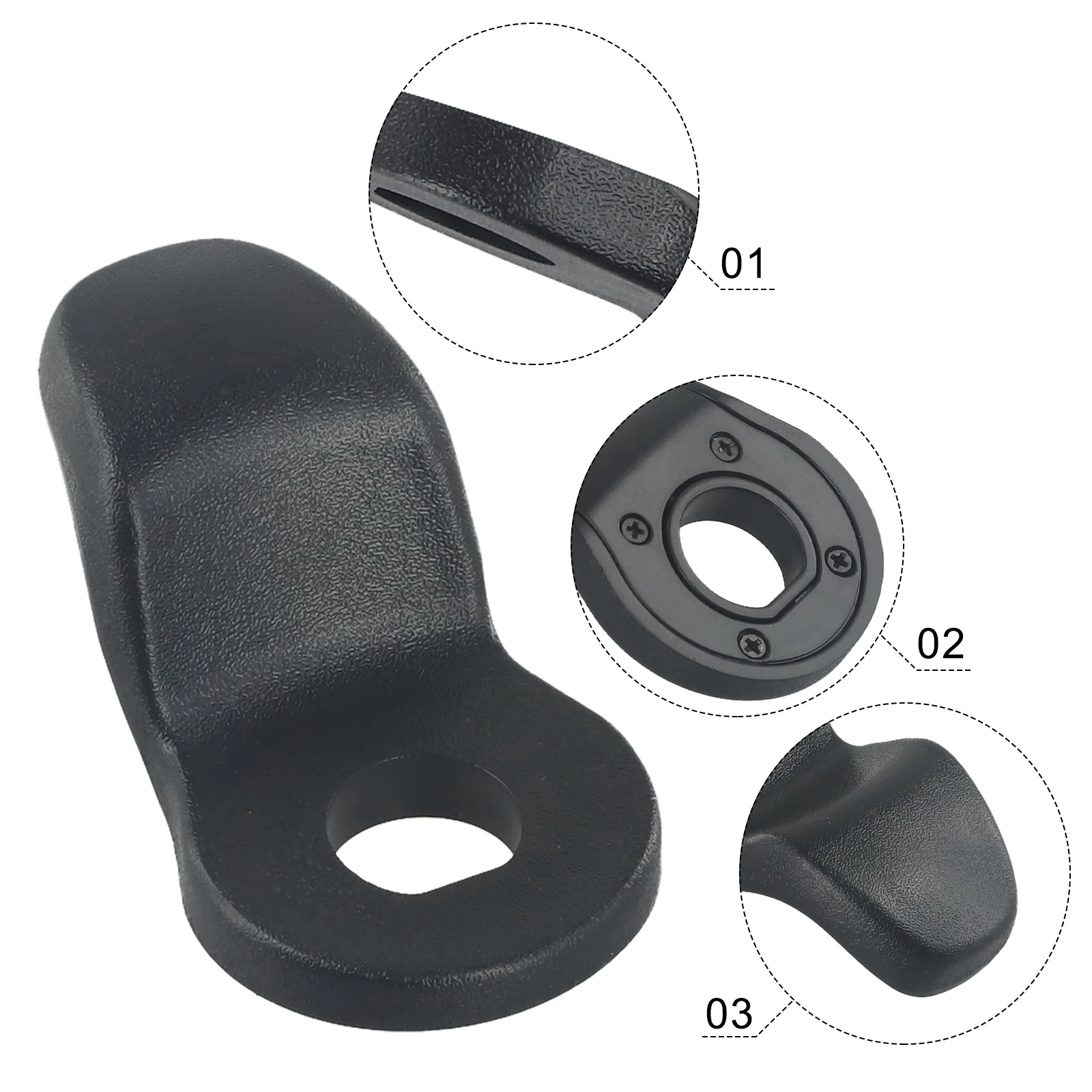 

For Kia Sportage 2005-2010 Trunk Door Handle Glass Grip 1pc 817902E010 Black Car Accessories Durable Part Plastic