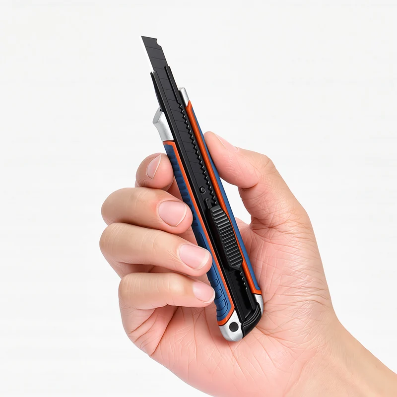 9mm 알루미늄 합금 바디 유틸리티 나이프 - 교체 가능 30개 °   & 60 °   공예, 모형 제작 및 정밀 작업용 SK5 강철 칼날