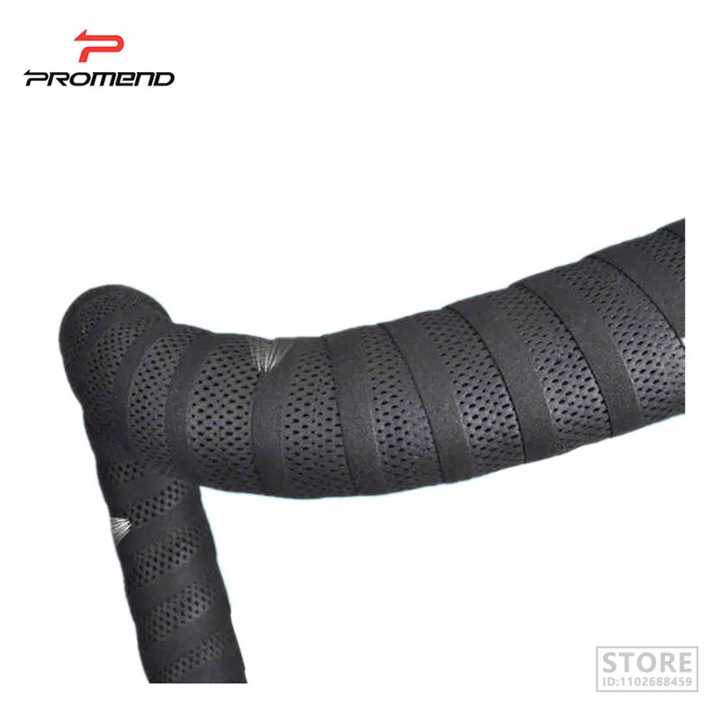 PROMEND Road Bike Handlebar Tape Mesh Design Cycling Steering Wheel Anti-slip Shock Absorption Handle Grip Wrap Straps bike handlebar tape