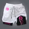 Dragon Ball Super Licensed Shorts 2025 - Japanese Anime Breathable Quick-Dry Beach Pants, Retro Y2K Hip Hop Style 3