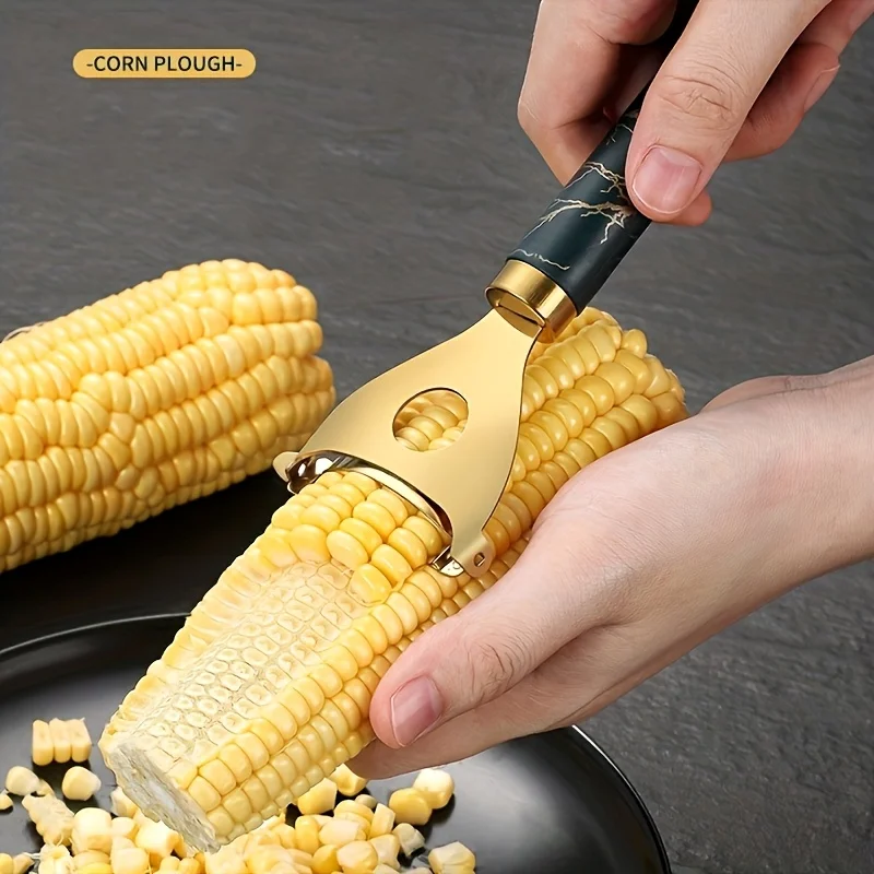 Stainless Steel Single Pack Corn Peeler - Corn Husker, Reusable Corn Sheller, Creative Multifunctional Kitchen Peeler