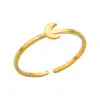 Bagues en acier inoxydable 316L pour femmes, couleur or réglable, petite étoile ouverte, bijoux féminins, cadeaux de mariage, nouvelle tendance