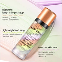 Crème anti-cernes à libération de presse à trois couleurs, crème éclaircissante pour base du visage, maquillage isolé 4