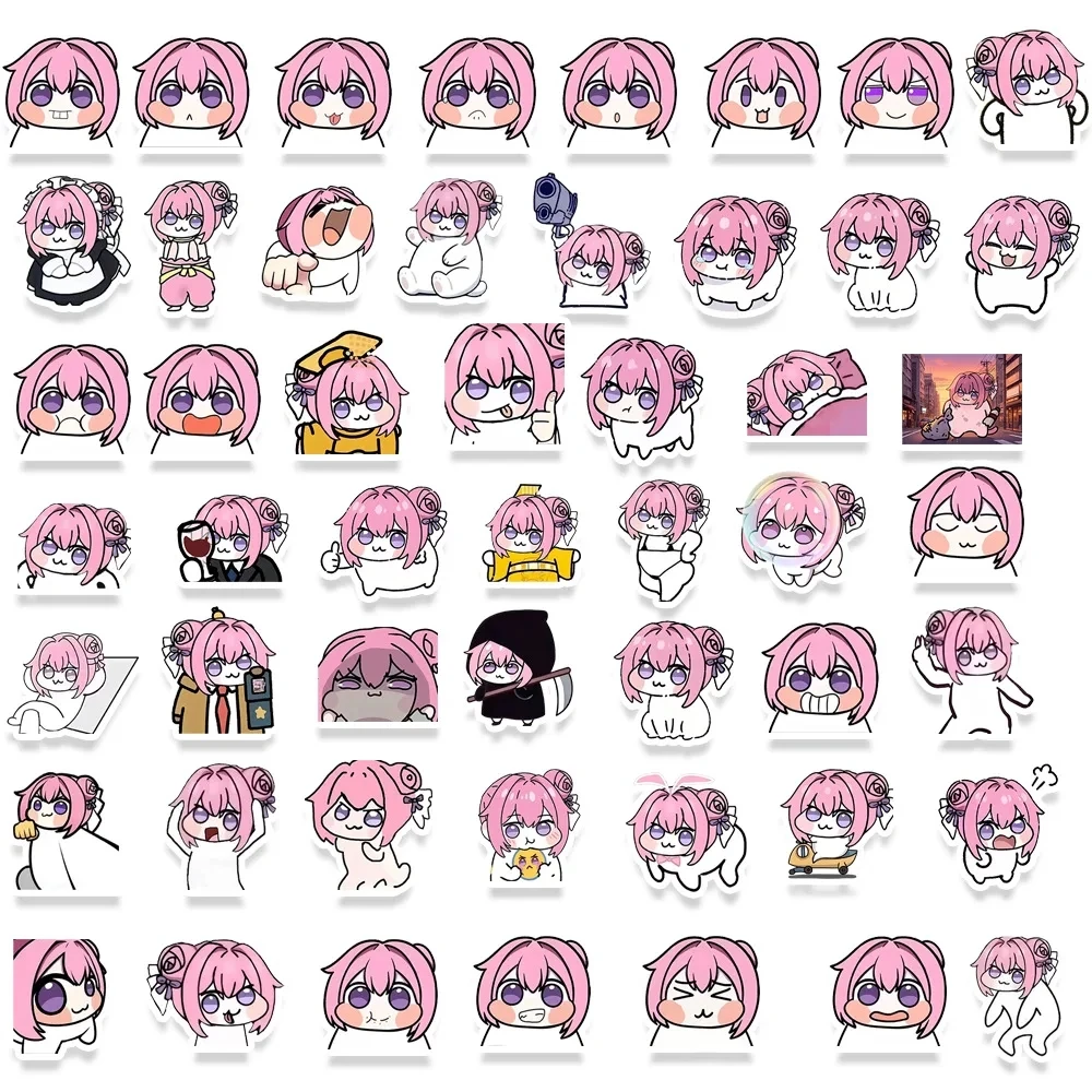 50Pcs Nikke Doro Doll Victory Goddess Decorative Waterproof Stickers Pack