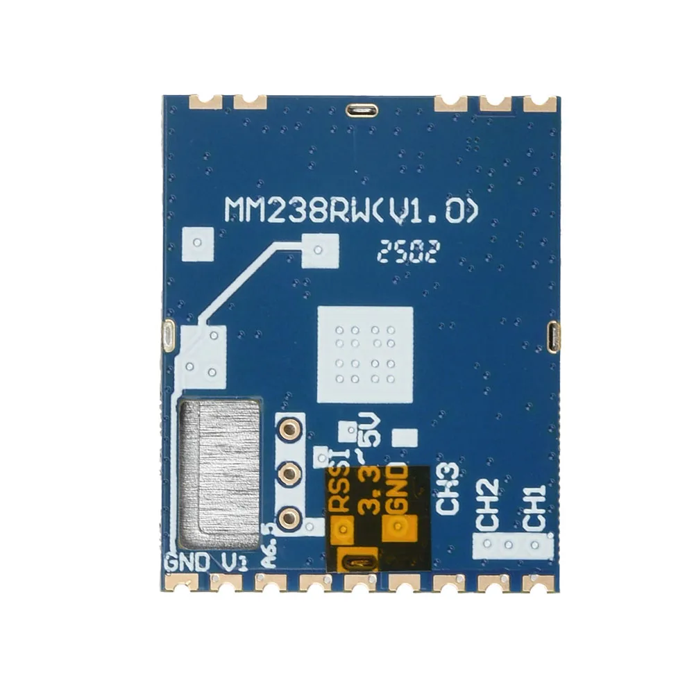Module récepteur FPV 5.8G 4900-5945MHz 3.3-5V installé sur un drone, prêt pour la transmission vidéo