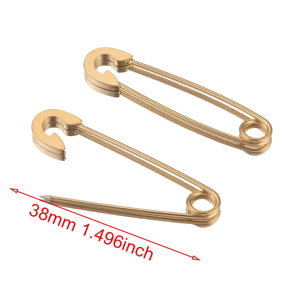 100 Spille Da Balia Di Sicurezza In Metallo – 30 Mm, Colore Rosa – Per Cucito E Fai Da Te - 3