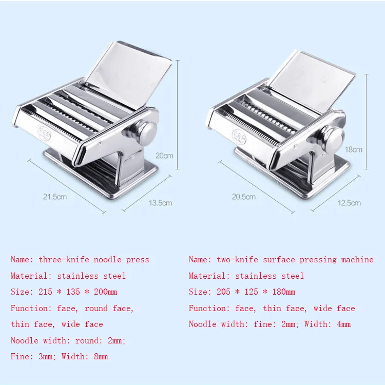 Multi functional manual noodle machine wonton skin machine different specifications noodle adjustable thickness