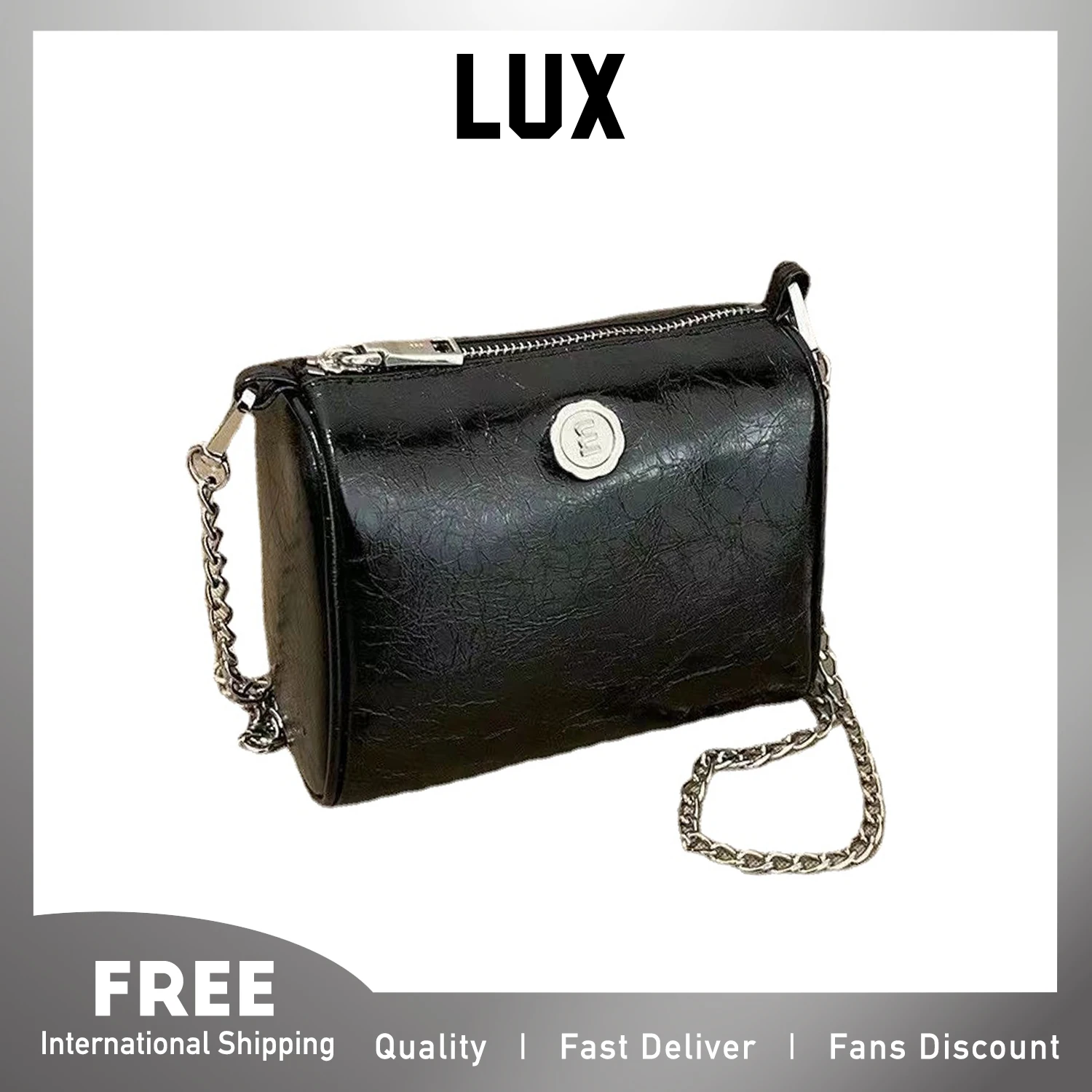 Lux Summer Mini Shoulder Bag for Women Minitmute Pu Leather Chain