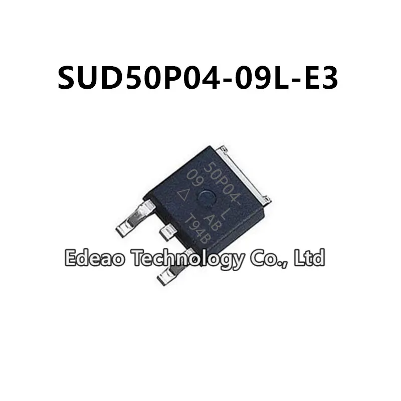 

10Pcs/lot NEW 50P04-09 SUD50P04-09L TO-252 SUD50P04-09L-E3 50A/40V P-channel MOSFET field-effect transistor