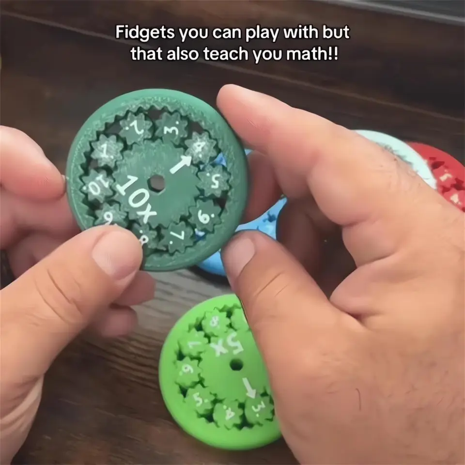 Math Fidget Spinners Desktop Math Fingertip Math Addition Subtraction Multiplication Division Math Games Operations Smart Games