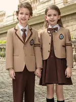 Primary School Uniform Spring And Autumn Clothing Set British Boys Girls Children's Kindergarten Class Chorus Performance Clothe 1