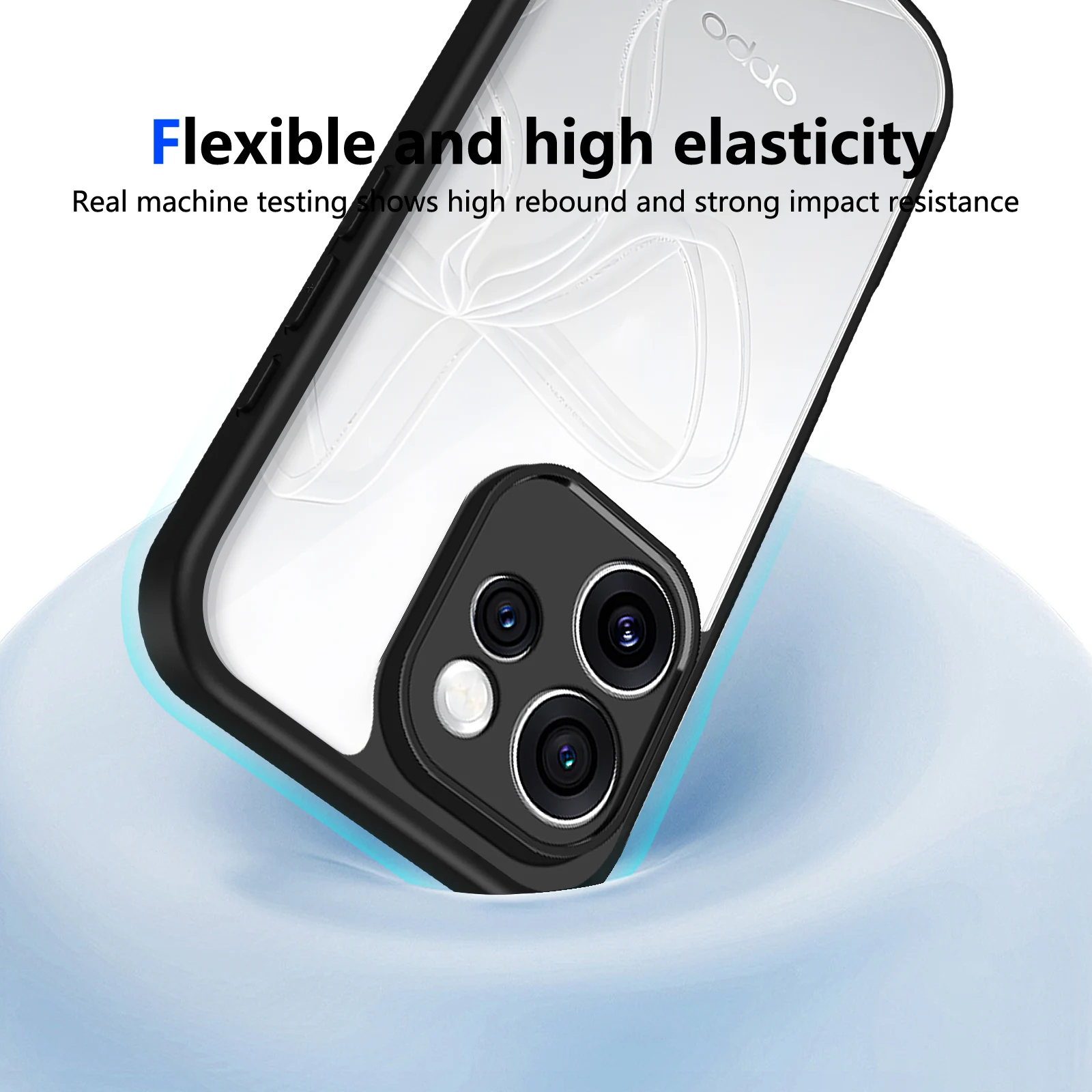 Shockproof Air Cushion Silicone Bumper Matte Back Cover Case