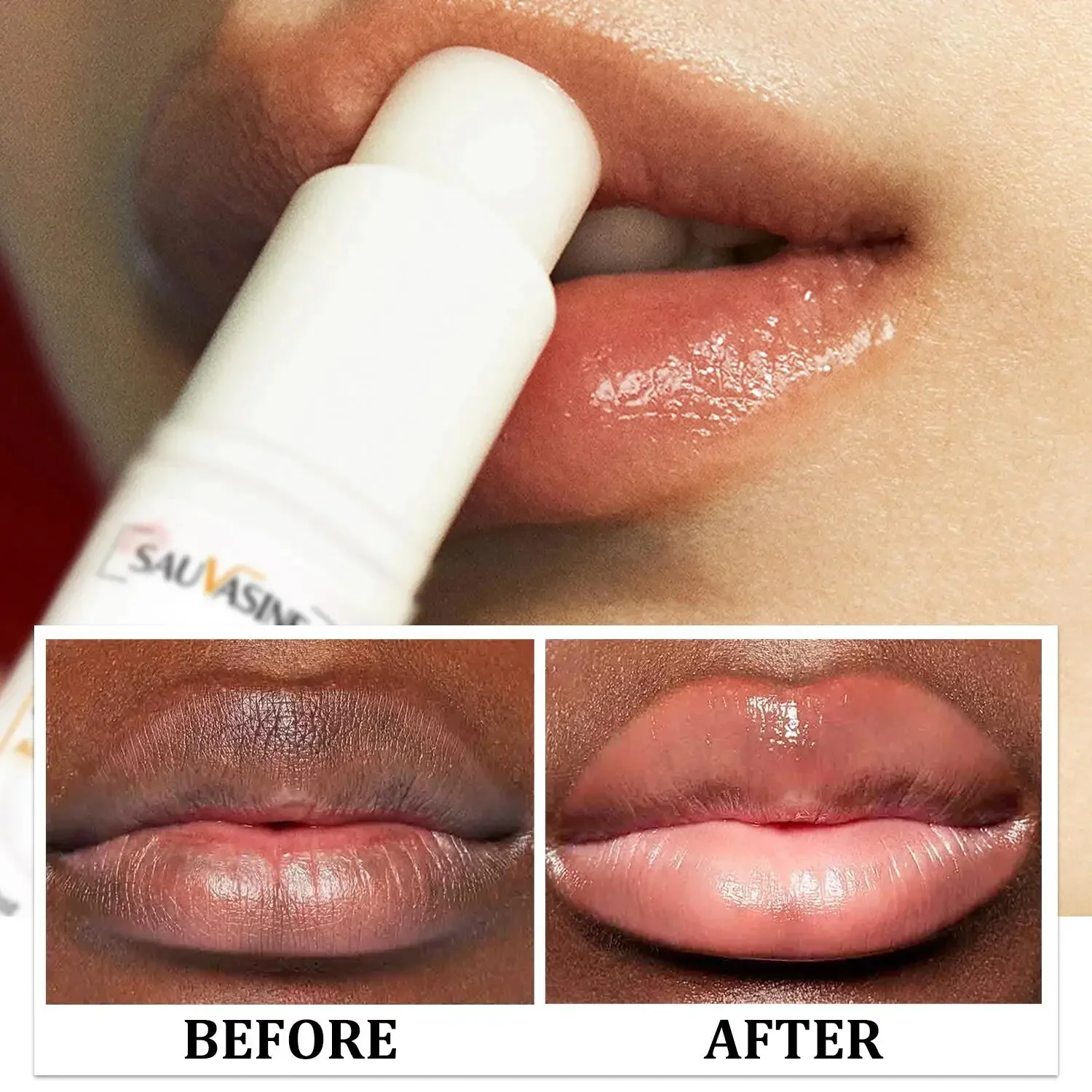 Turmeric Remove Dark Lip Balm Lighten Melanin Exfoliating Lip Oil Fade Lip Line Dead Skin Moisturizing Brighten Repair Lip Care 3