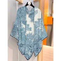 130Cm Autumn and Winter New Plant Jungle Flower Imitation Silk Fur Girl Outdoor Travel Shawl Warm Scarf Large Square Scarf Gift - Image 2