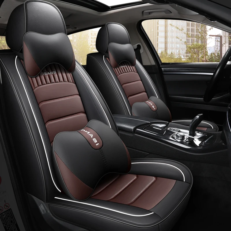HighQualityFullCoverageLeatherCarSeatCoverForLincolnAviator