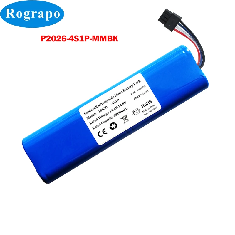 New 3400mAh/2800mAh Battery P2026-4S1P-MMBK For Xiaomi Vacuum Mop