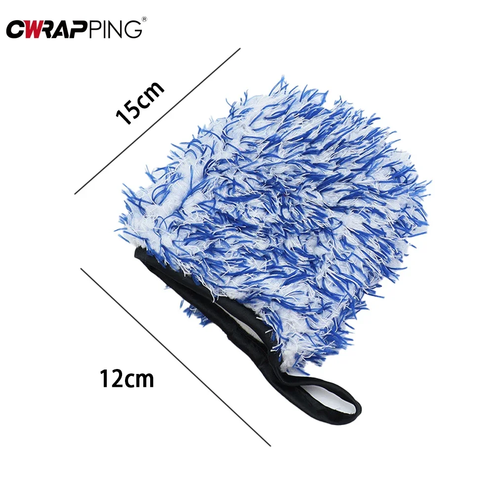 Car Cleaning Gloves Microfiber Car Wash Gloves Wheel Hub Rim Cleaning Mitt Rims Brush Soft Dusting Gloves Car Cleaning Tools for Auto Accessories car cleaning gloves microfiber car mitt microfiber cleaning gloves microfiber washing gloves microfiber gloves