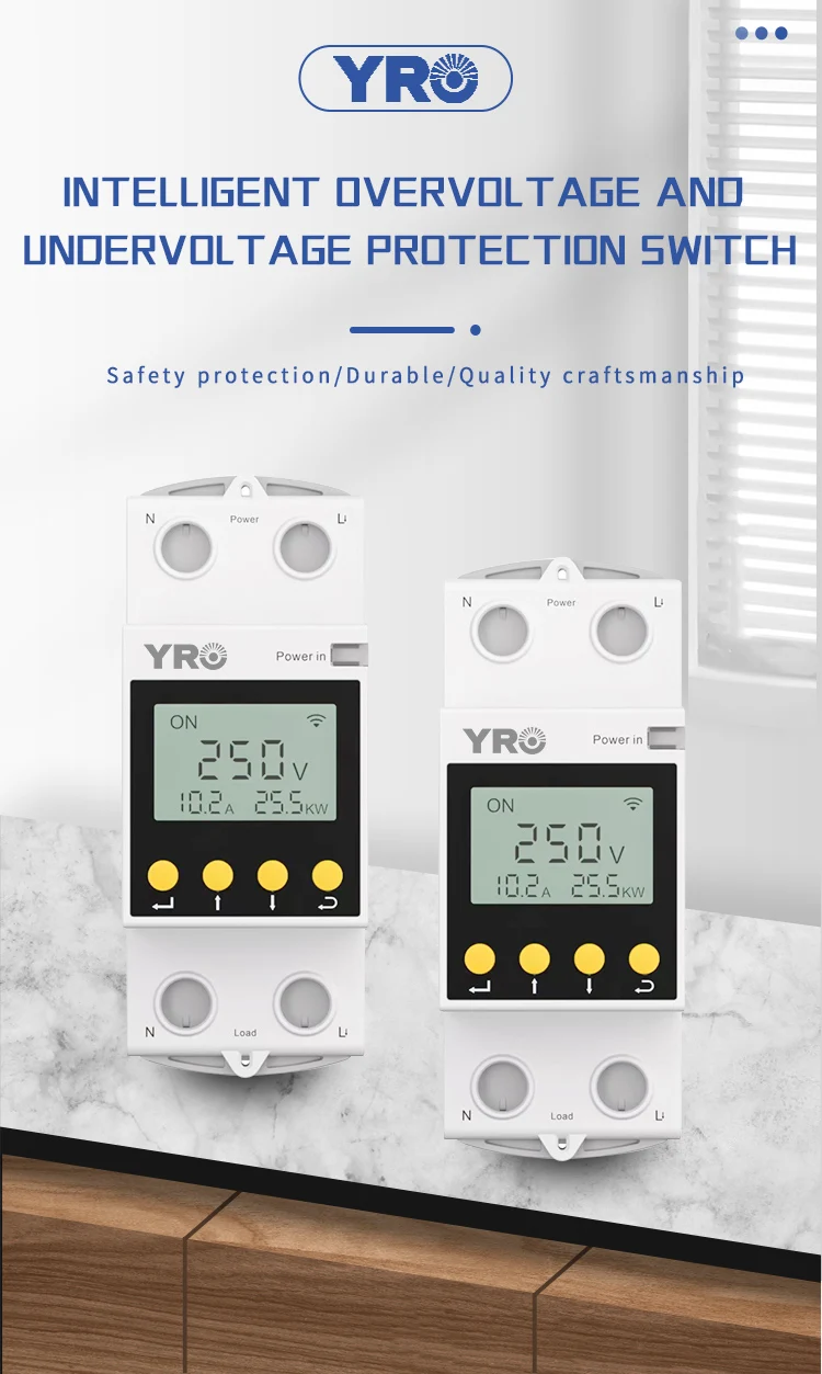WFI switch 63A smartlife Circuit breaker Energy Meter Metering Timer with volta