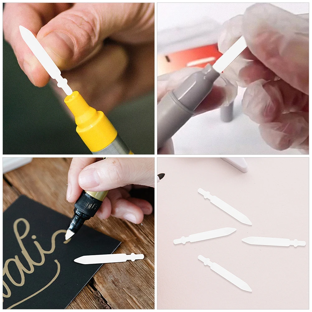50pcs Replacement Paint Pen Nibs Acrylic Marker Replaceable Nibs Paint Pen Tips 0.7mm Paint Markers Painting Pen Nips