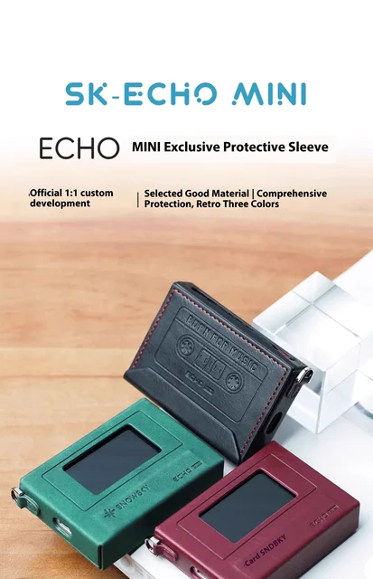 ハイレゾプレーヤー『sky ECHO MINI』＋専用ケース【美品】 Snowsky ECHO MINI