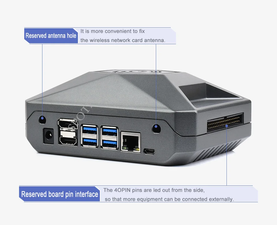 Caixa de metal especializada para jetson nano