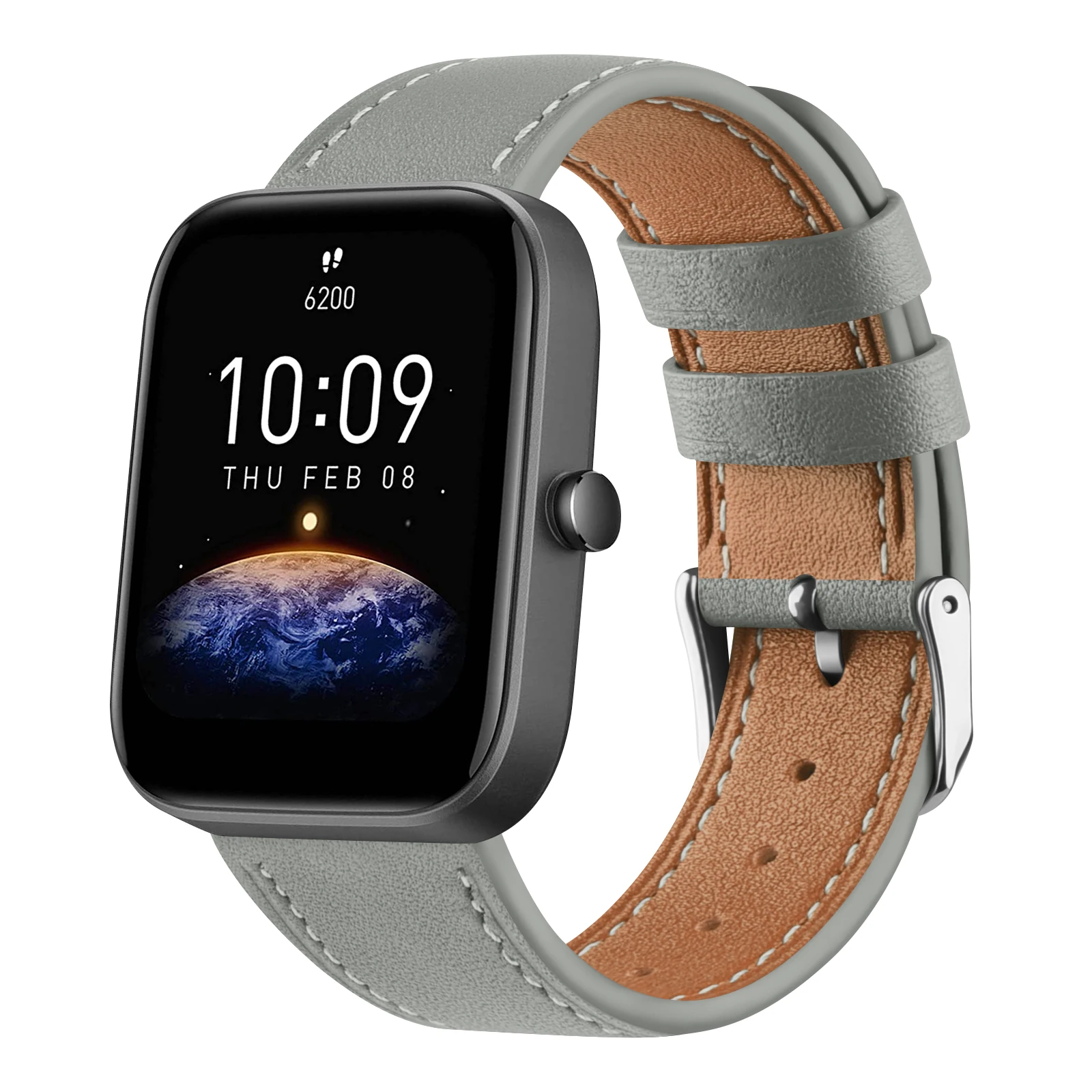 Elegant Leather Smartwatch Strap - Premium Multi-Model Fit Bracelet