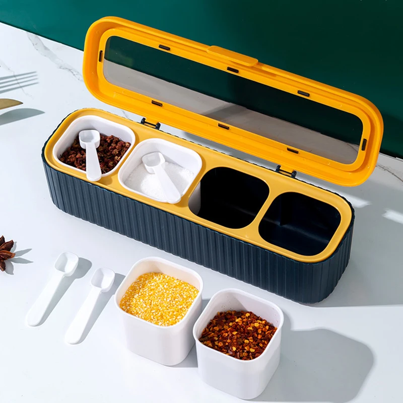 Buy Wholesale India Multi-compartment Spice Container Set In Stainless  Steel & Spice Container Set