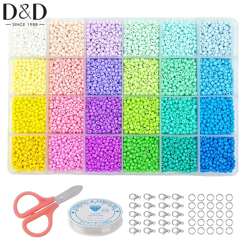 Perles De Rocaille En Verre De Couleur Macaron Massif Mat, 2mm 3mm, 8/0, Perles D'espacement Rondes Uniformes Pour Bricolage, Accessoires De Fabrication De Bijoux Faits à La Main