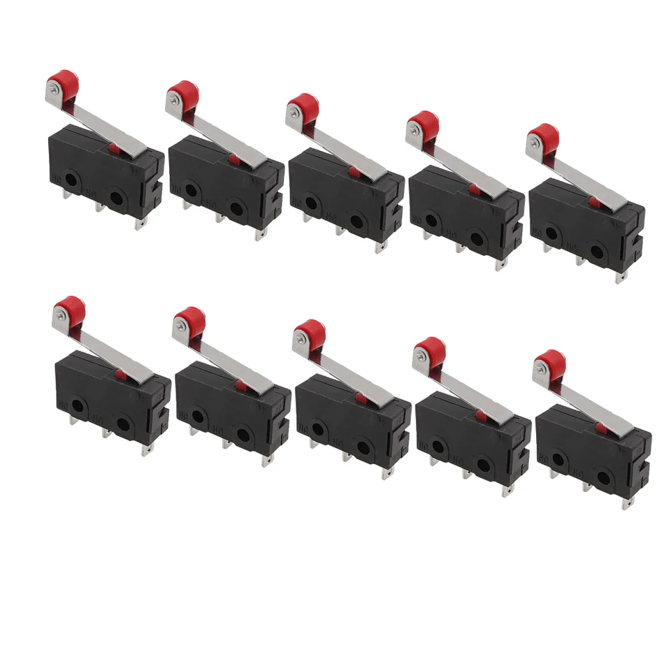 MKBKLLJY 15PCS Mini Micro Limit Switch KW12-3 AC 5A 125V 250V SPDT 1NO