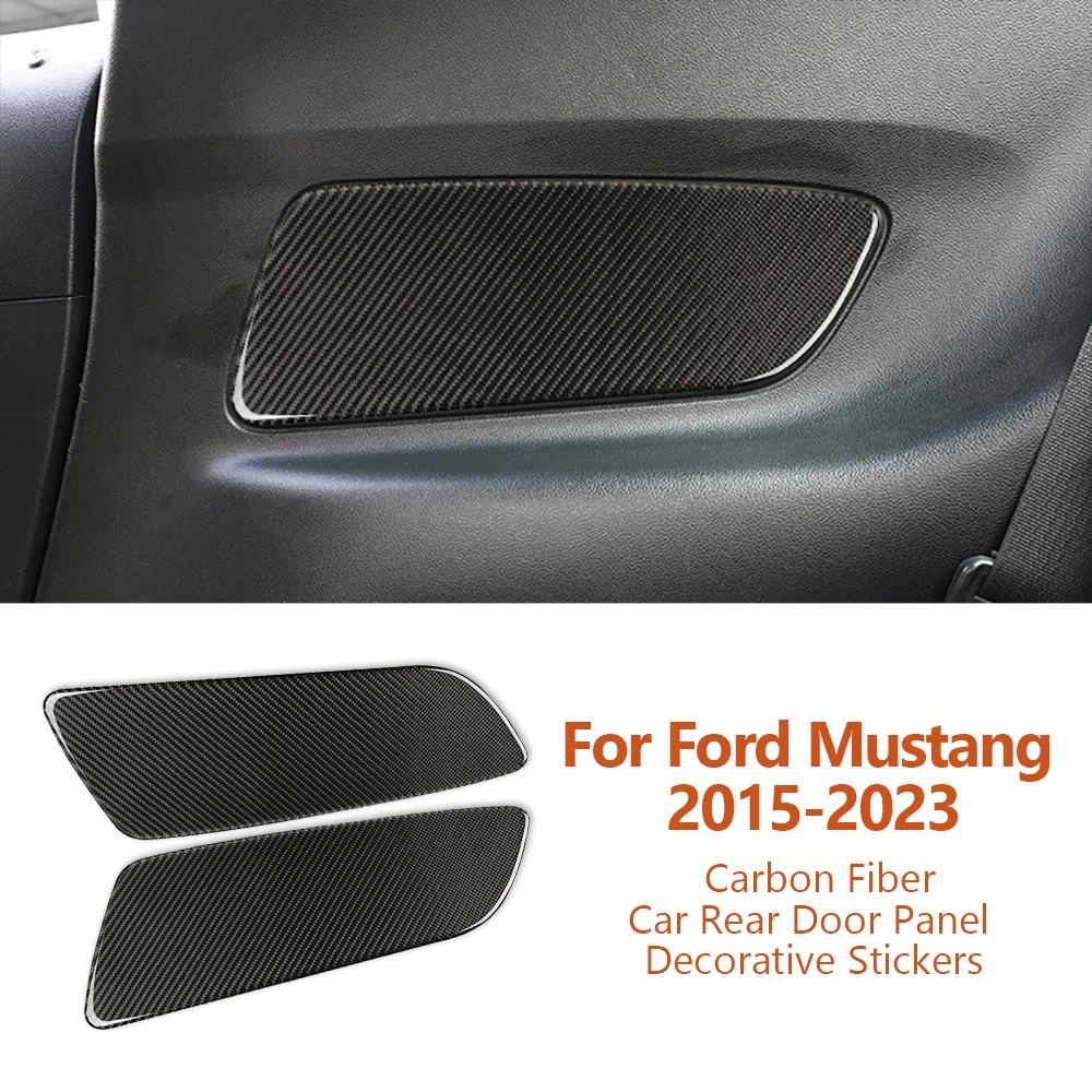 ForFordMustang20152023CarStylingCarbonFiberCarRearDoorPanel