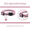 Colors Reflective Breakaway kitten Collar Neck Ring Necklace Bell Pet Products Safety Elastic Adjustable With Soft Material 5